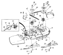 Page E Diagram and Parts List for 136A694F701 1996 Yard Man Lawn Tractor
